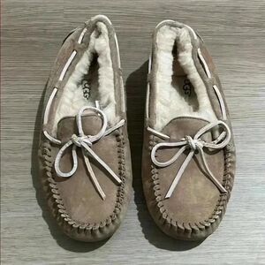 UGG Women's Beige Moccasin Slippers